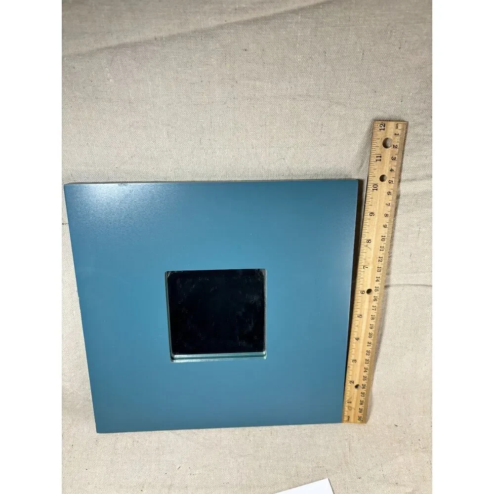 Ikea Malma Mirror Blue Square Free-Standing Decor READ DESCRIPTION